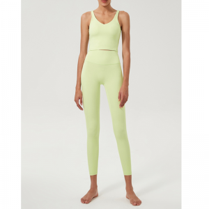 Set de yoga în formă de talie înaltă cu talie