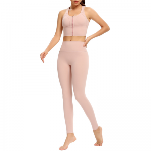 Set de yoga cu fermoar cu fermoar