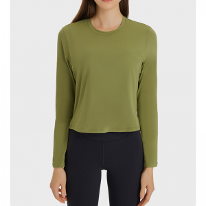 Cămăși de yoga despărțite de culoare solidă