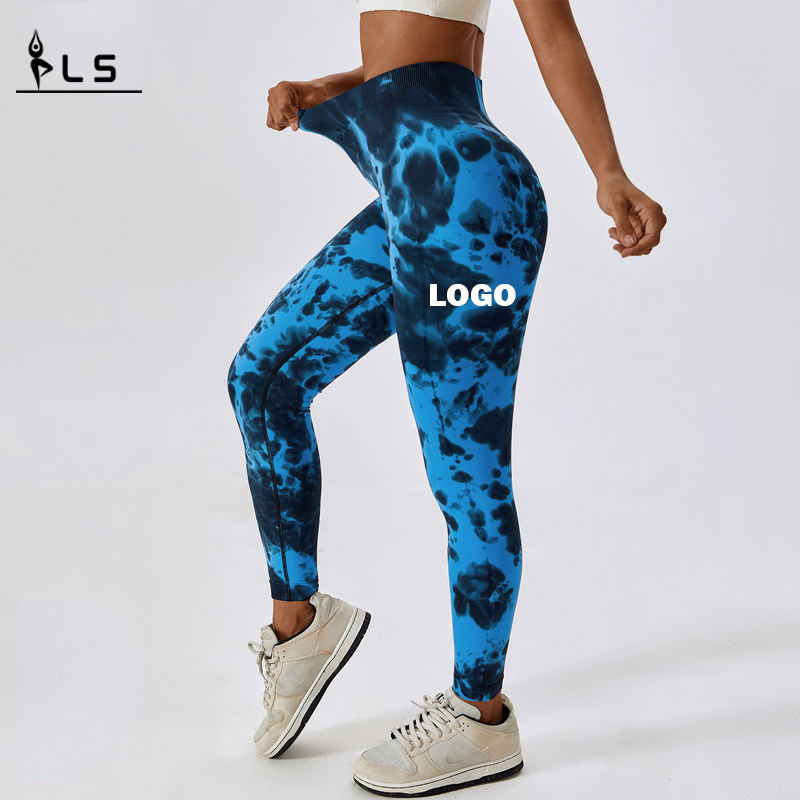 SC10123 Gym Fesses Fitness Yoga Leggings Pants Femei Femei Femei Leggins Yoga Tie Pantaloni Pantaloni Legguri