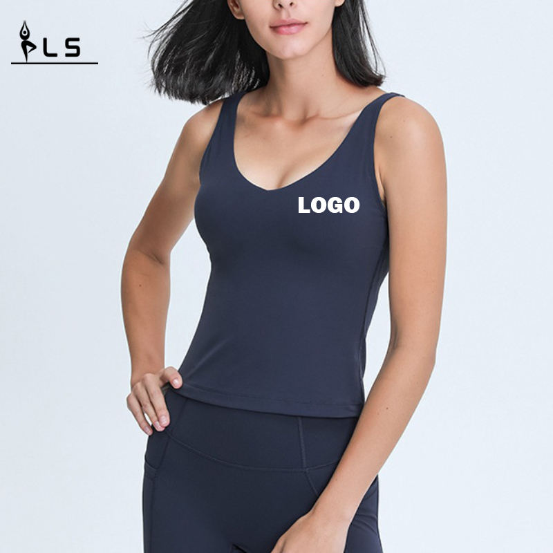 SC10252 Tank Yoga Tank cu sutien vestă pentru îmbrăcăminte sportivă de tanc de yoga pentru femei de yoga tanc de top personalizat personalizat