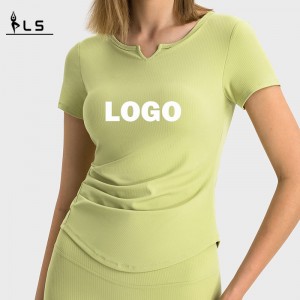 SC10274 Slim Fit Tricou pentru femei Sport Sport strâns Tricou cu mâneci lungi cu mâneci lungi, îmbrăcăminte de yoga pentru femei Yoga Top Gym Tricou Tricou