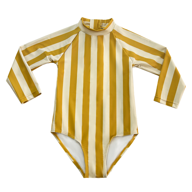Costum de baie pentru copii cu dungi dintr-o bucată