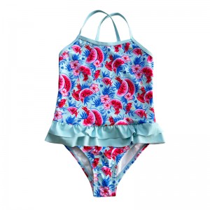 Costum de baie cu imprimeu de pepene verde